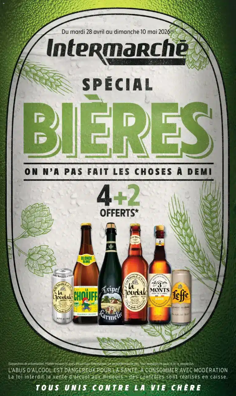 Intermarché spécial biéres à partir du 28/04/2026
