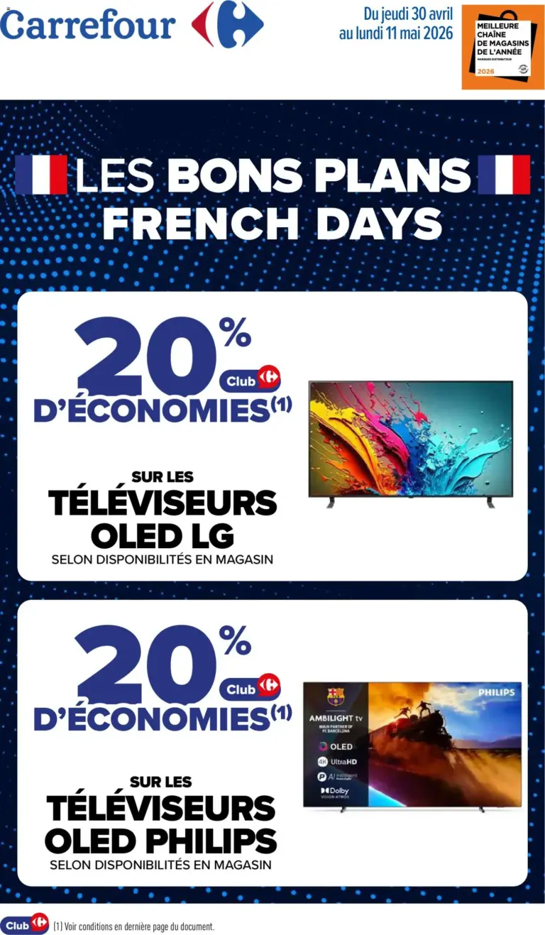 Carrefour Les bons plans French days à partir du 30/04/2026