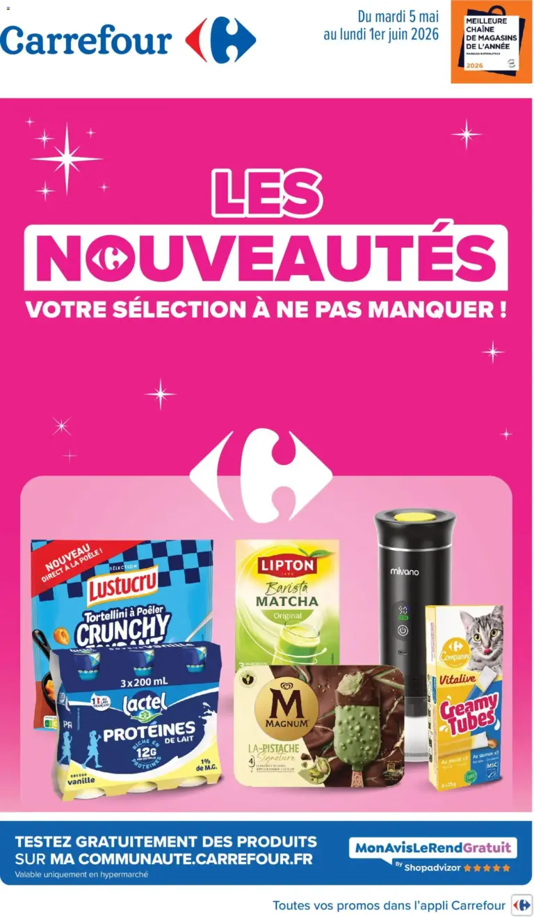 Carrefour Les nouveautés de mai à partir du 05/05/2026