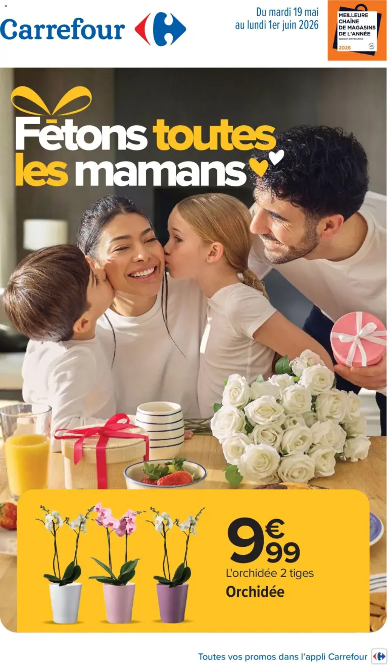 Carrefour Fête de toutes les mamans à partir du 19/05/2026