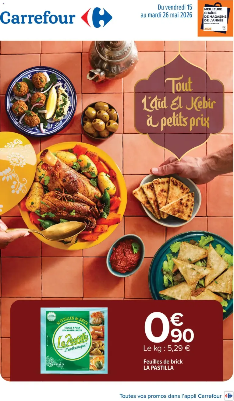 Carrefour Tout l'aïd el kebir à petits prix à partir du 15/05/2026