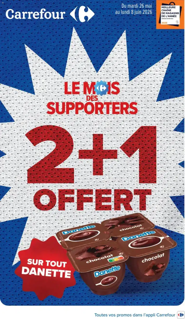 Carrefour Le mois des supporters à partir du 26/05/2026