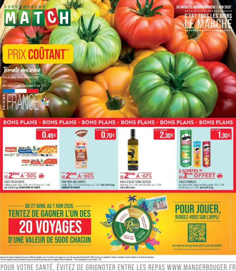 Match Supermarché c'est tous les jours le marché à partir du 26/05/2026