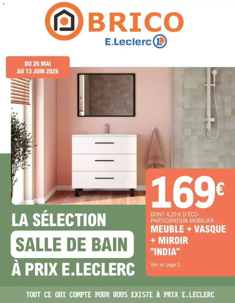 Brico E.Leclerc catalogue à partir du 26/05/2026