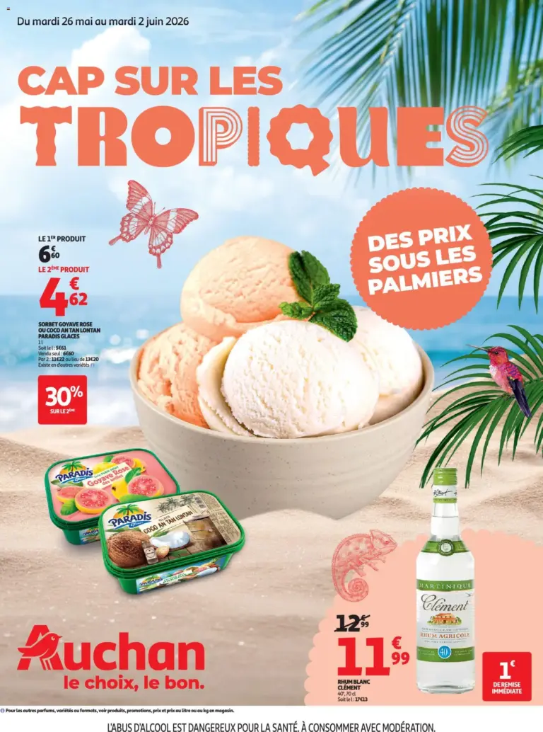 Auchan Cap sur les tropiques à partir du 26/05/2026