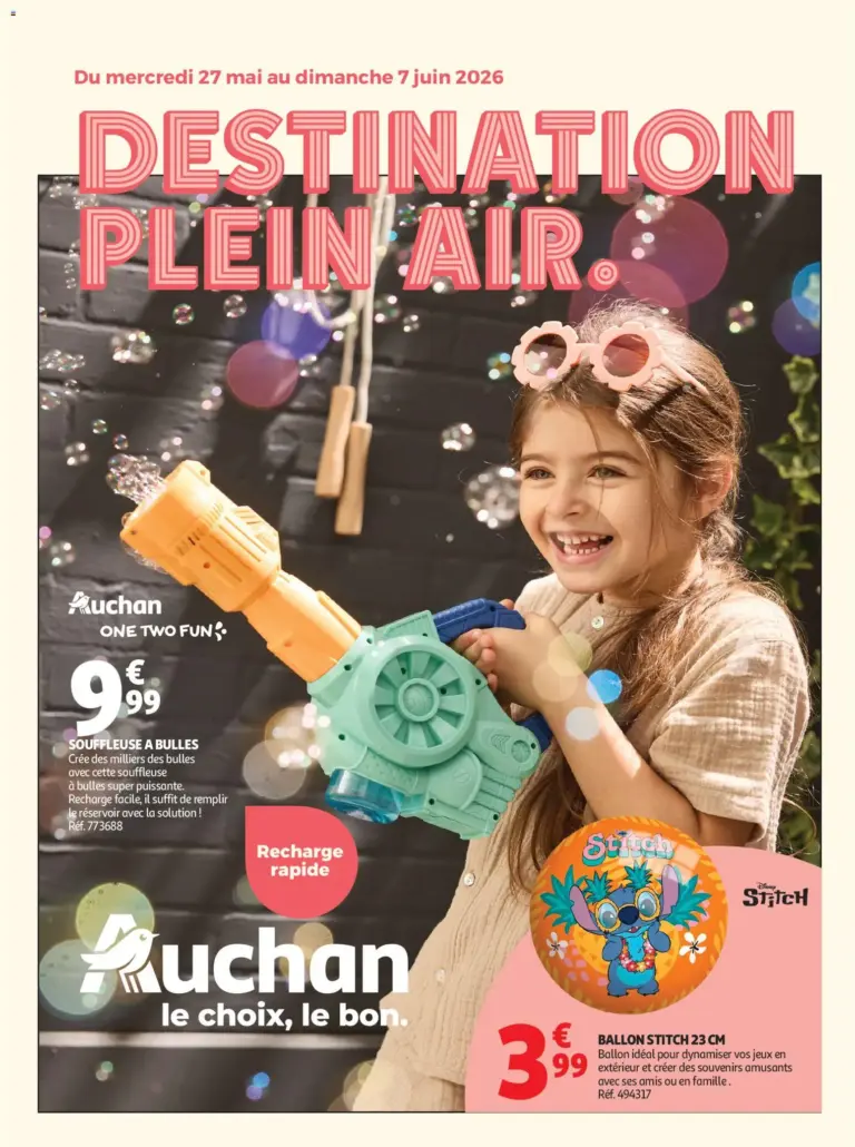 Auchan Plein air jeux de jardin à partir du 27/05/2026
