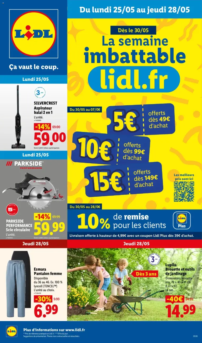 Catalogue LIDL du 25/05/2026