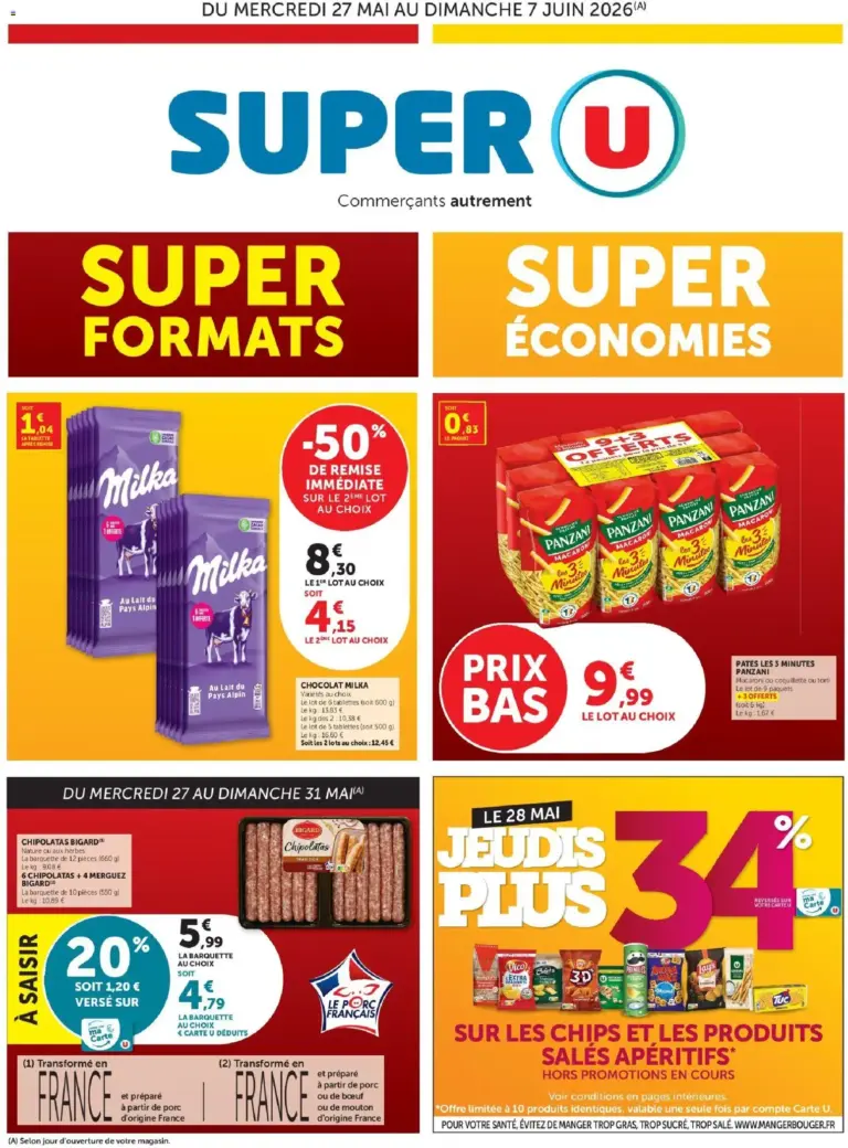 Super U super formats super économies à partir du 27/05/2026
