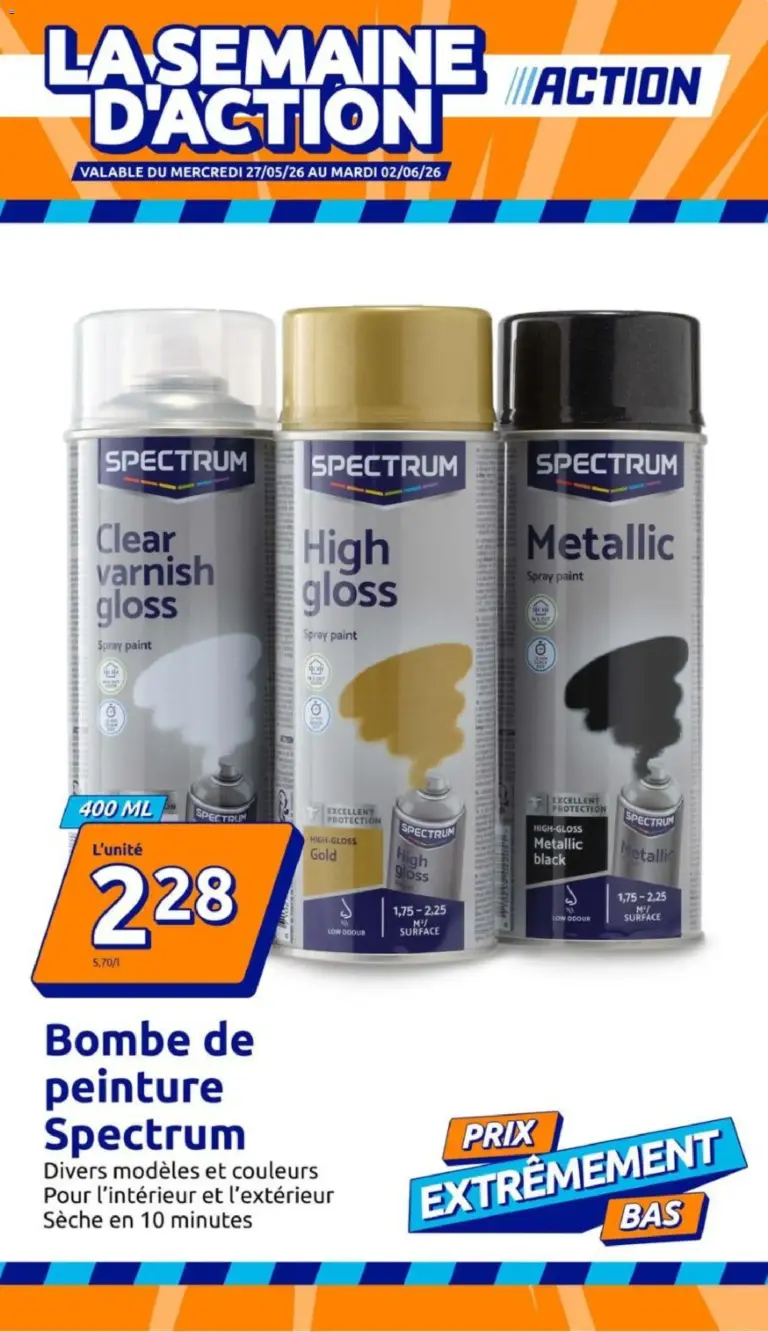 Action catalogue à partir du 27/05/2026