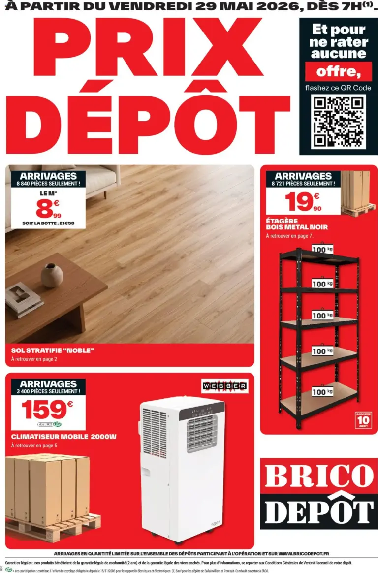 Brico Dépôt Prix dépôt à partir du 29/05/2026