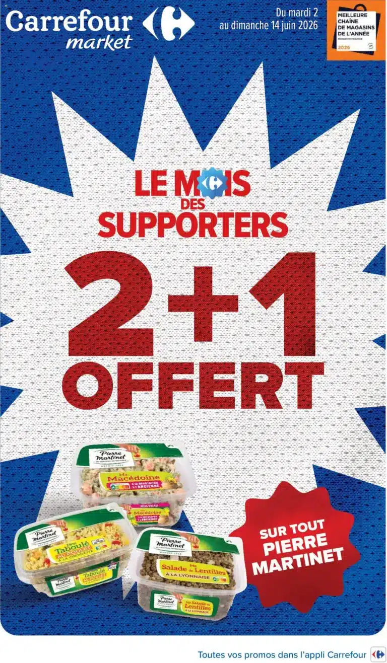 Carrefour Market Spécial supporters à partir du 02/06/2026