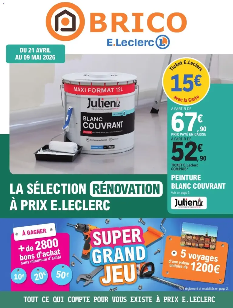 Brico E.Leclerc catalogue à partir du 21/04/2026
