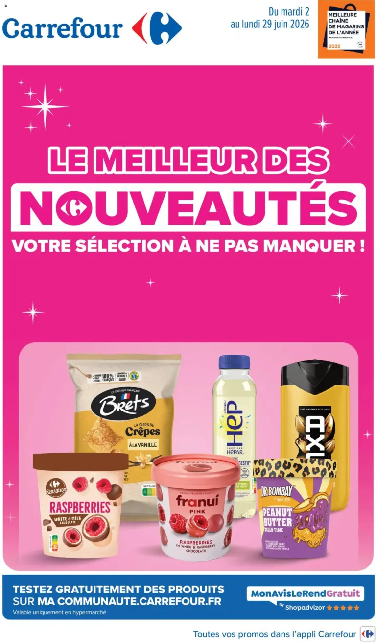Carrefour Les nouveautés de juin à partir du 02/06/2026