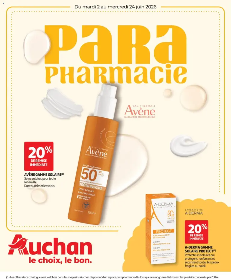 Auchan Parapharmacie, beauté à partir du 02/06/2026