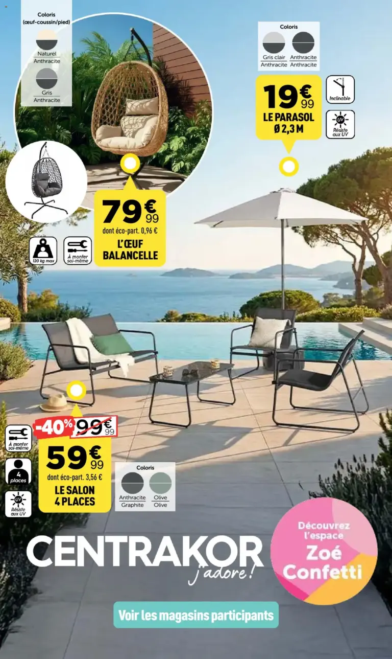 Centrakor catalogue recevoir avec style & tables d'été à partir du 27/04/2026