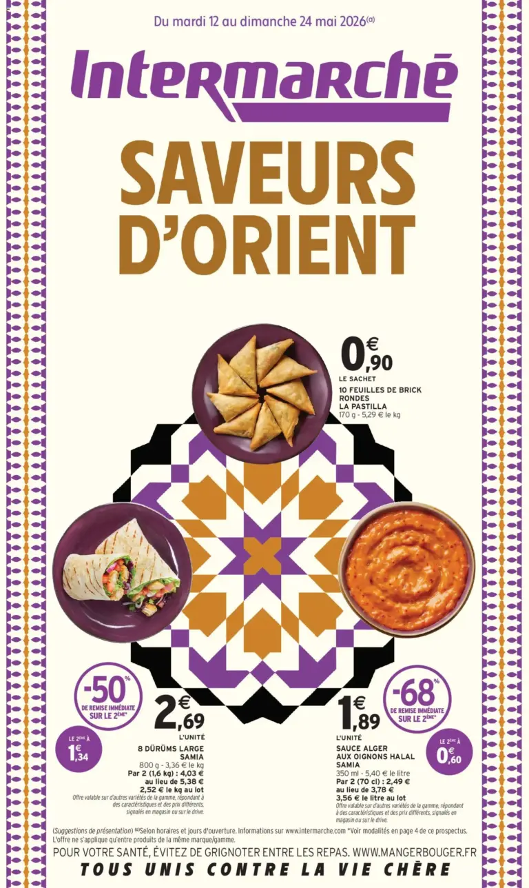Intermarché Saveurs d'Orient à partir du 12/05/2026