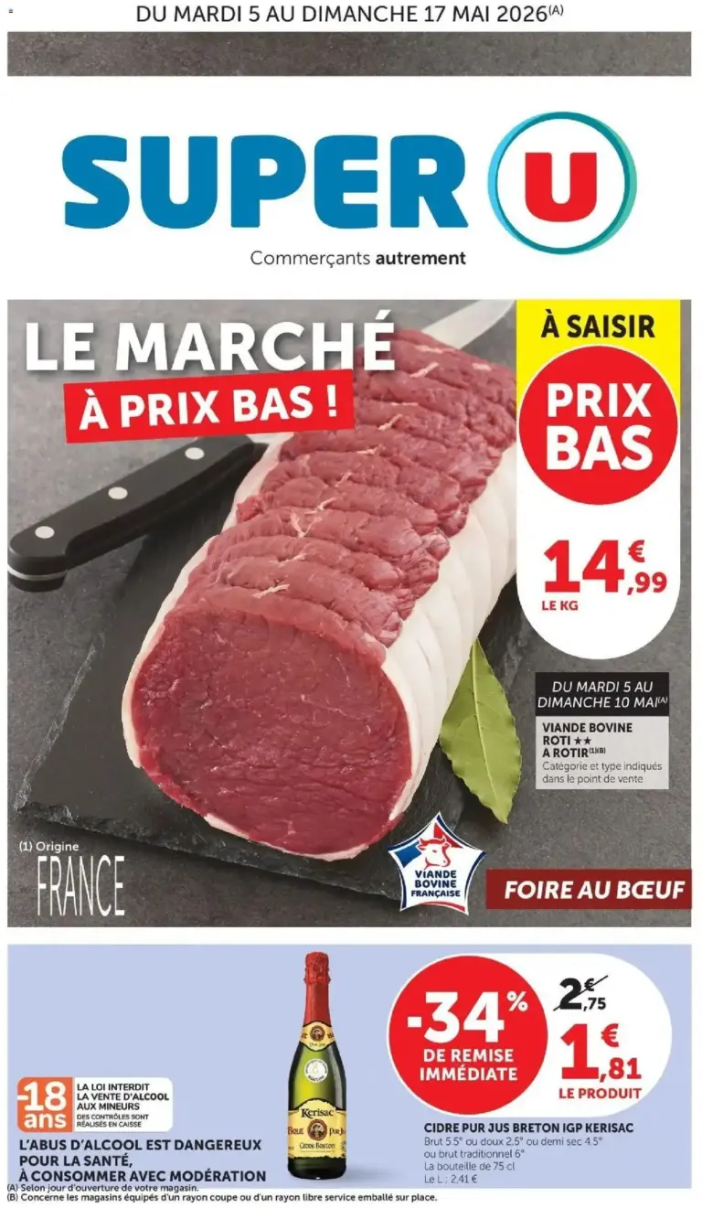 Super U Jour de Marché à partir du 05/05/2026