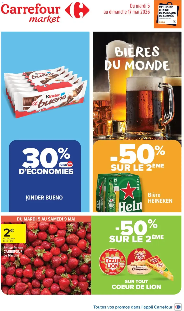 Carrefour Market Bières du monde à partir du 05/05/2026