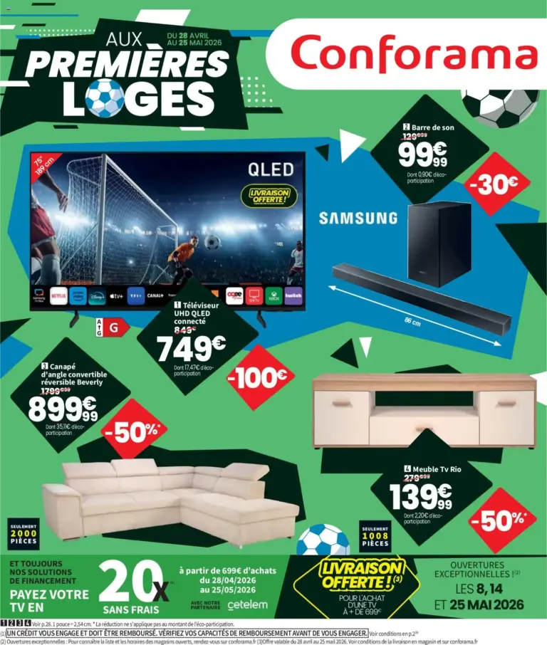 Conforama à partir du 28/04/2026