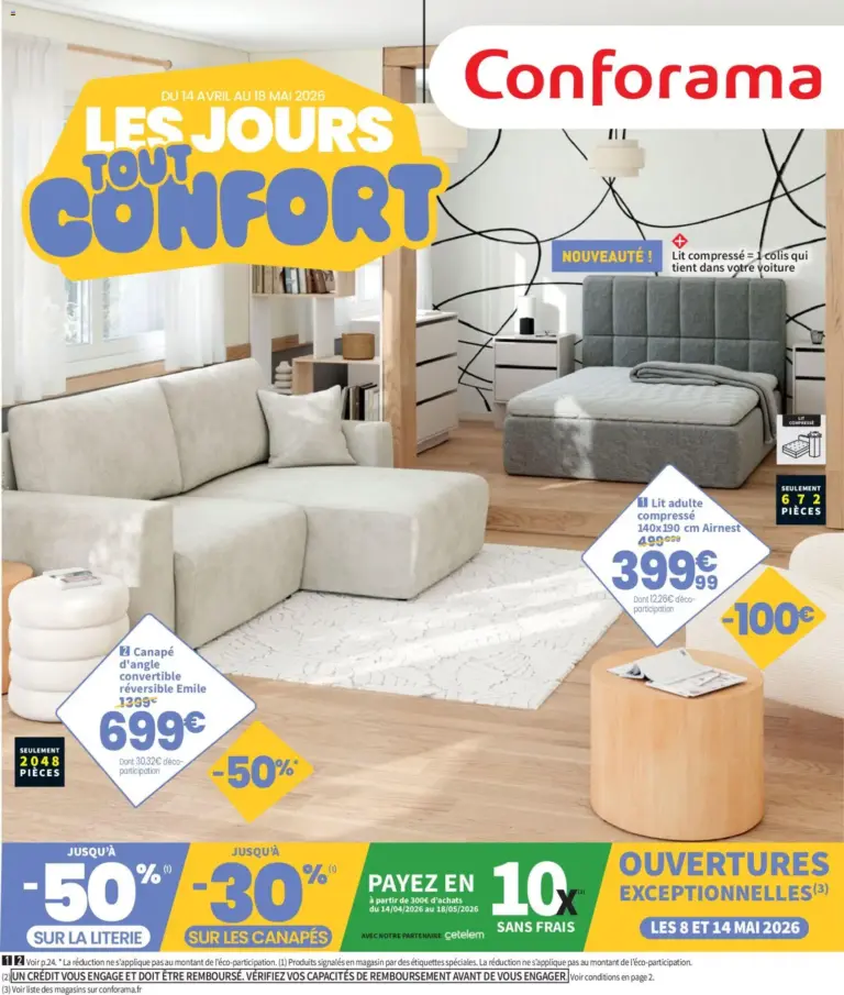 Conforama catalogue à partir du 14/04/2026