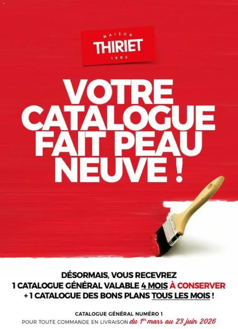 Thiriet Livraison à domicile à partir du 01/03/2026