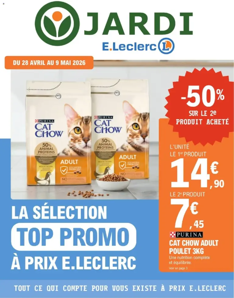 Brico E.Leclerc Jardi Trafic animalerie 4 à partir du 28/04/2026