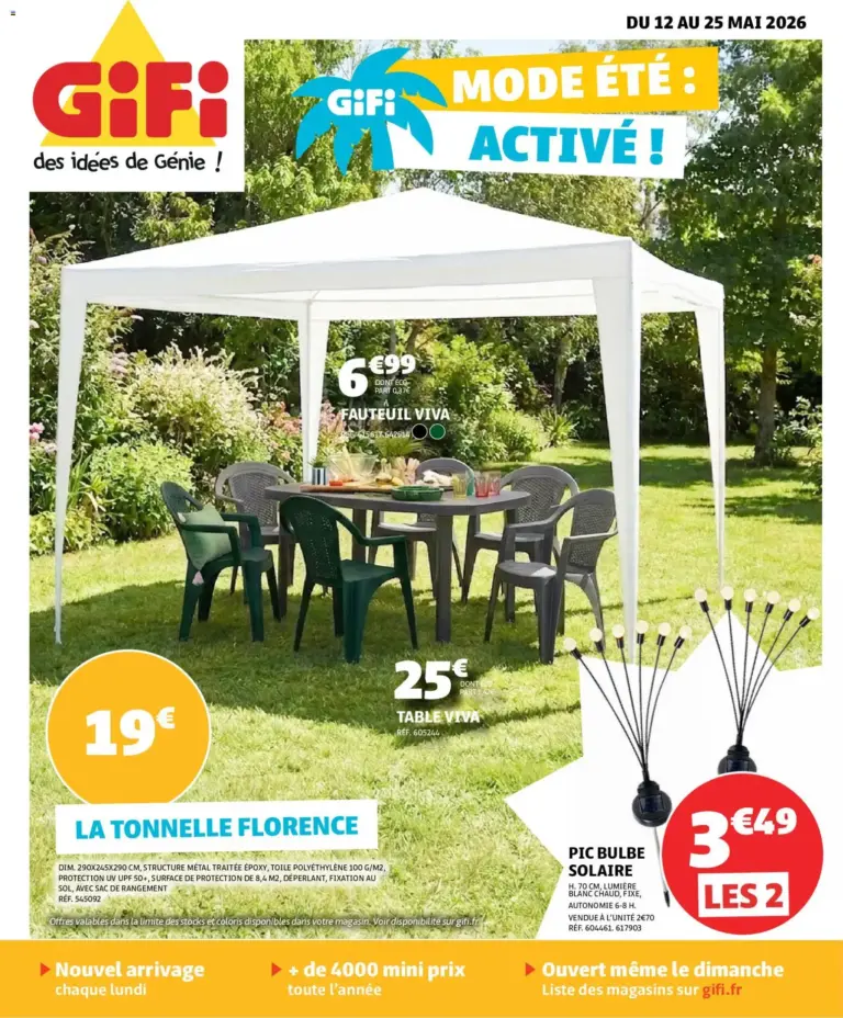 GiFi catalogue à partir du 12/05/2026