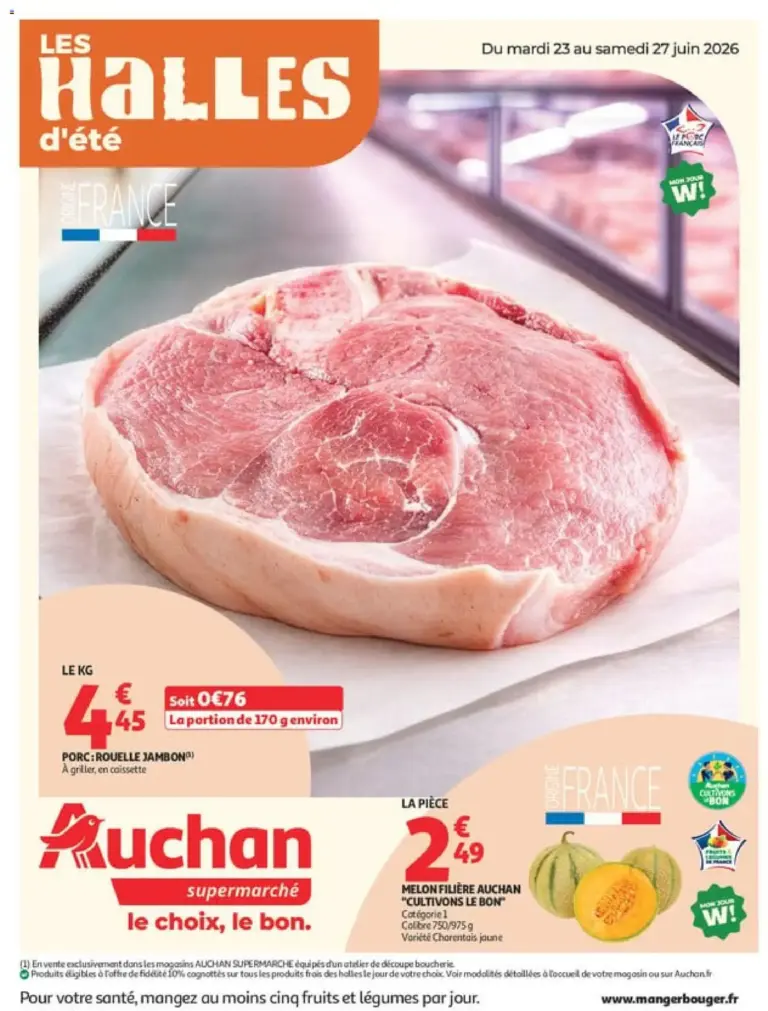 Auchan Tops promos supers à partir du 23/06/2026
