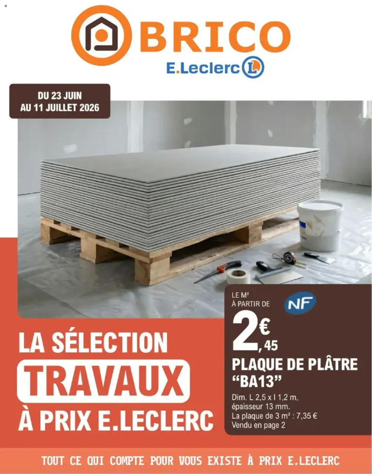 Brico E.Leclerc catalogue à partir du 23/06/2026