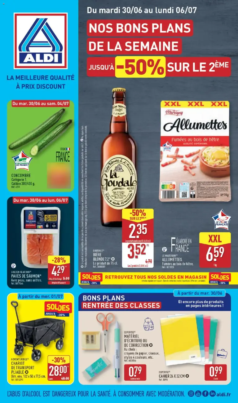 Aldi catalogue à partir du 30/06/2026