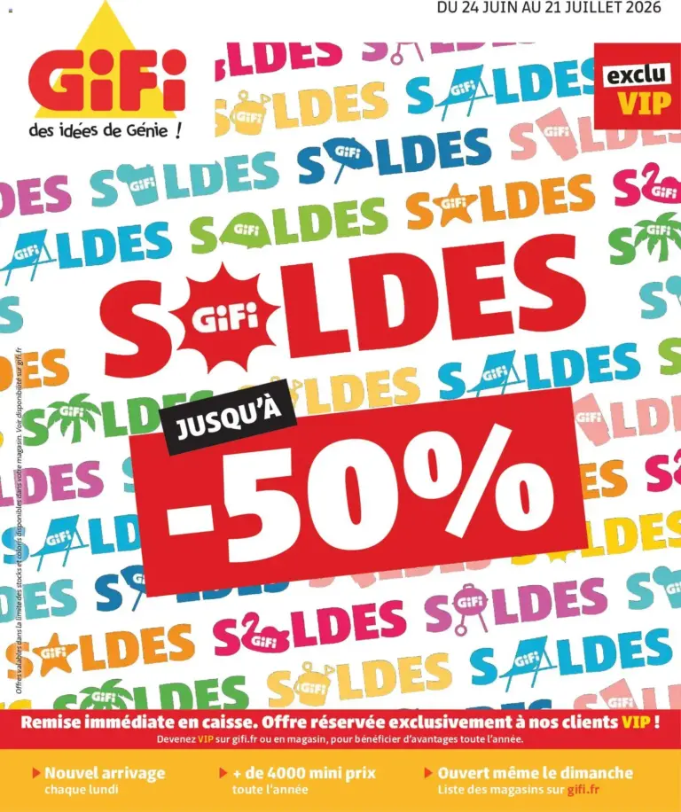 GiFi catalogue à partir du 24/06/2026