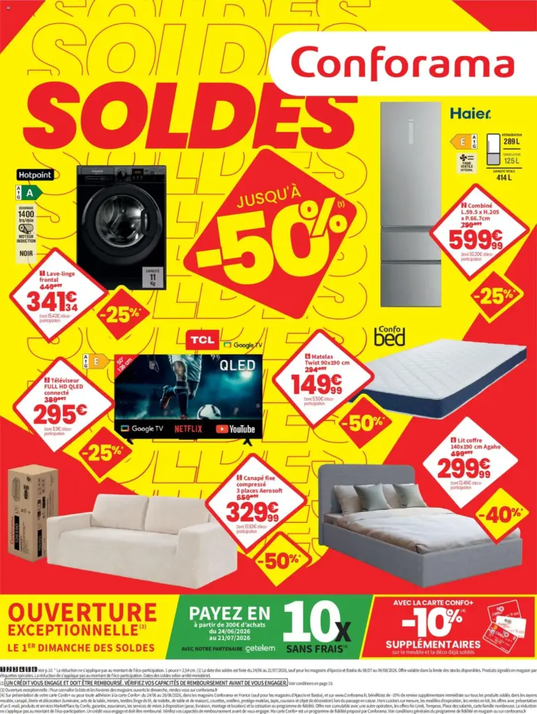 Conforama à partir du 24/06/2026