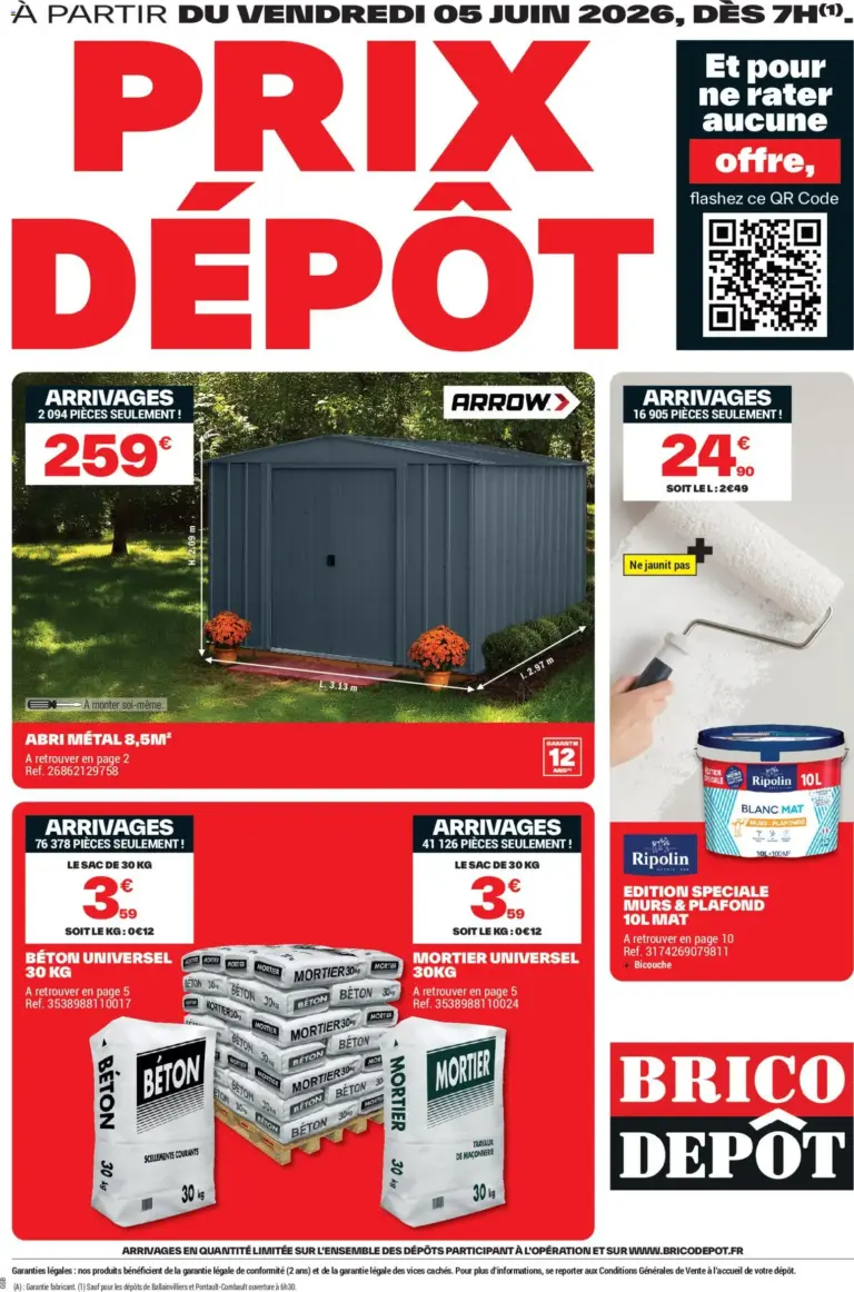 Brico Dépôt catalogue à partir du 05/06/2026
