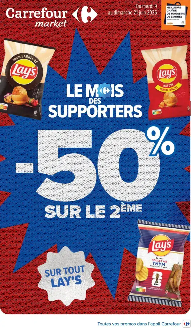 Carrefour Market Le mois des supporters à partir du 09/06/2026