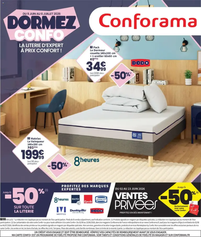 Conforama catalogue à partir du 09/06/2026