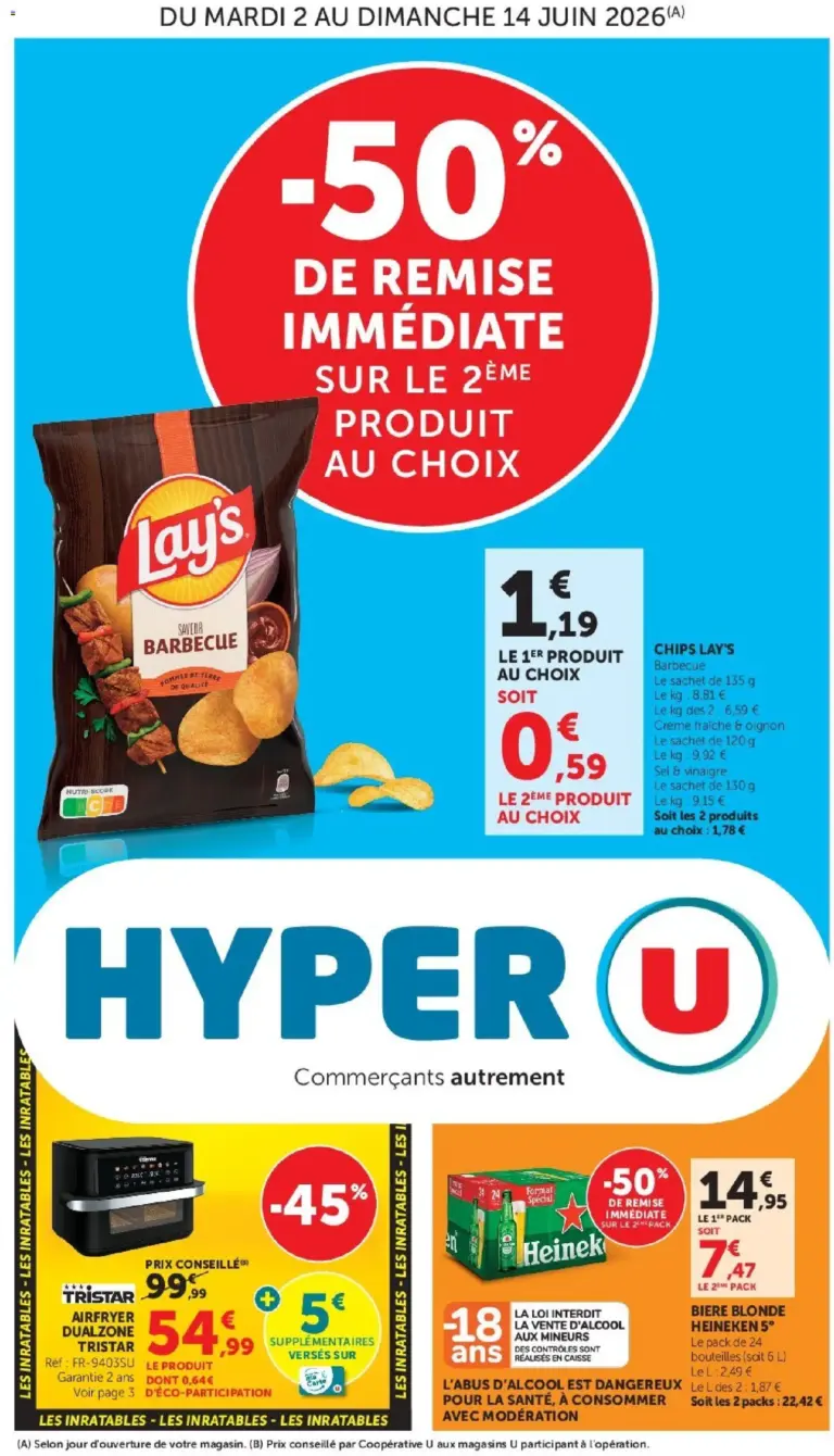 Hyper U Les prix bas de la semaine à partir du 02/06/2026