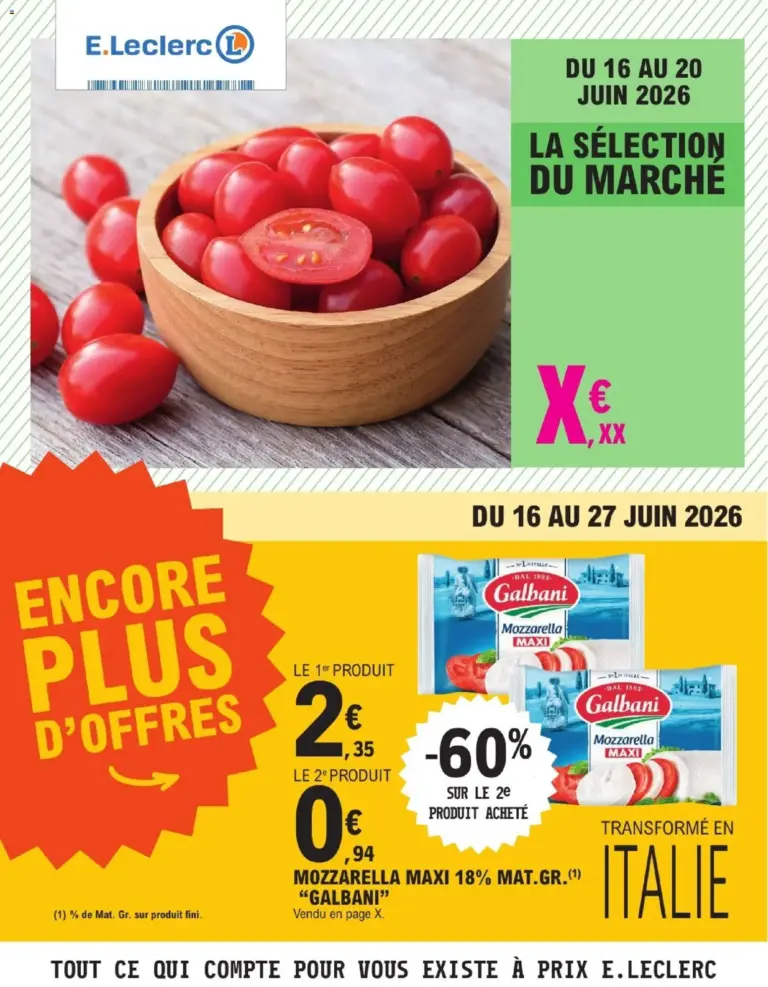 Catalogue E.Leclerc du 16/06/2026 Nouveau