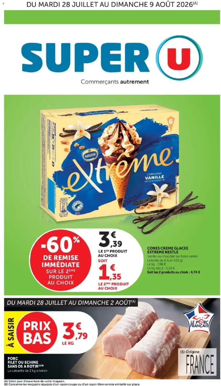 Super U catalogue à partir du 28/07/2026