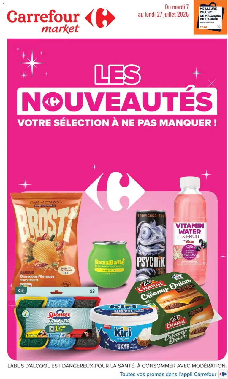 Carrefour Market Les nouveautés de juillet à partir du 07/07/2026