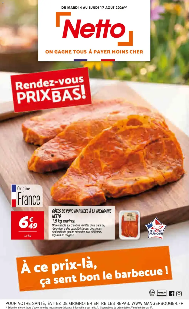 Netto catalogue à partir du 04/08/2026