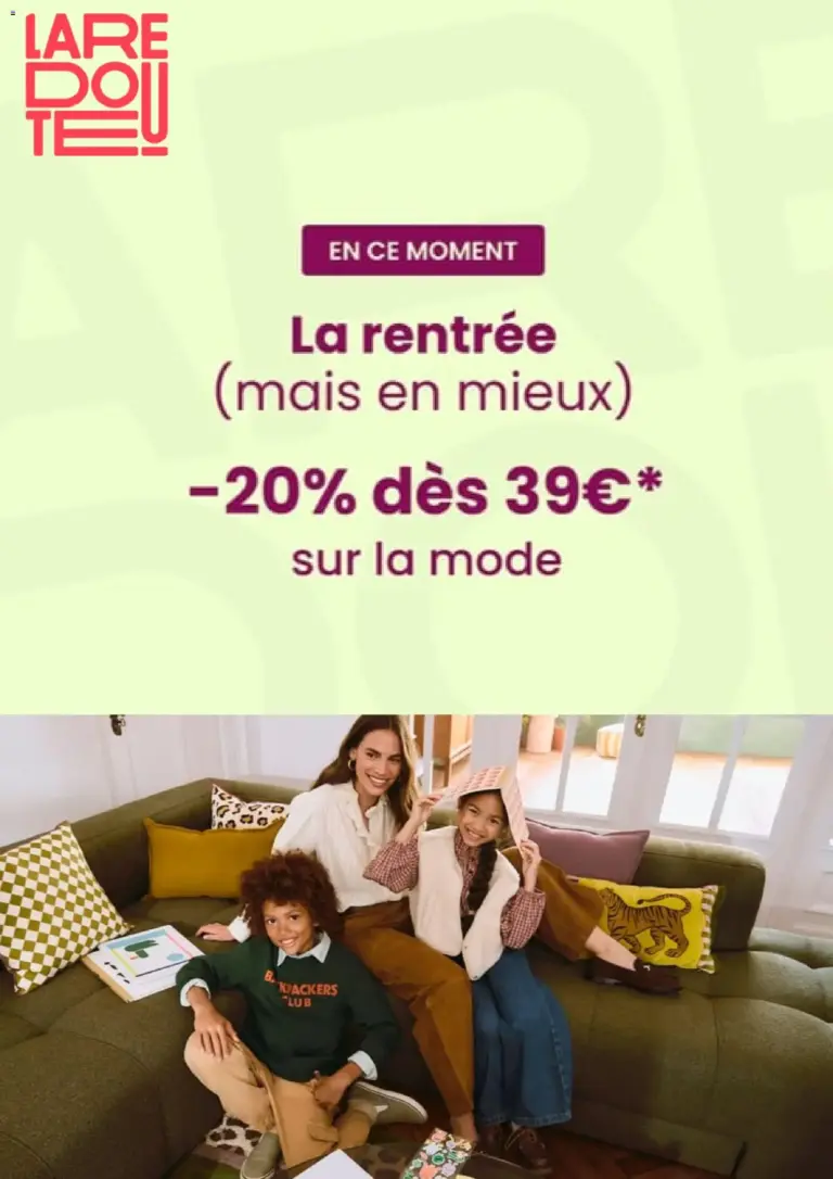 La Redoute catalogue Été à partir du 29/07/2026