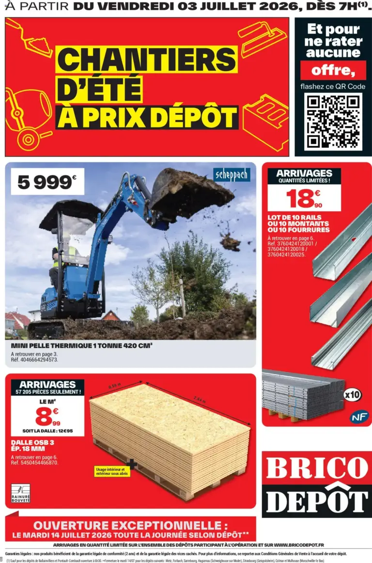 Brico Dépôt catalogue à partir du 03/07/2026