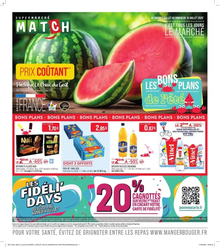 Match Supermarché C'est tous les jours le marché à partir du 07/07/2026