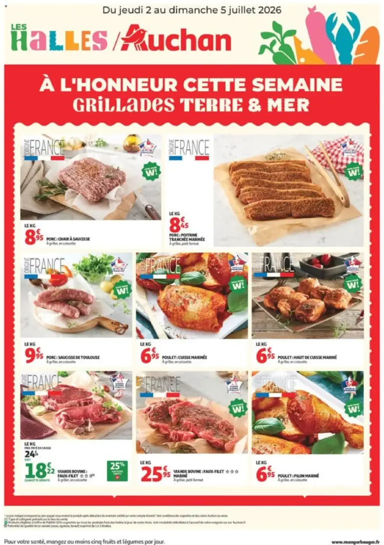 Auchan À l'honneur cette semaine à partir du 02/07/2026