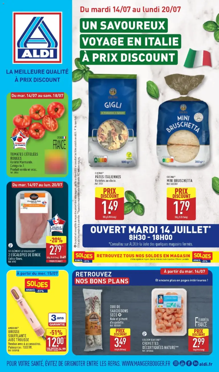 Aldi catalogue à partir du 14/07/2026