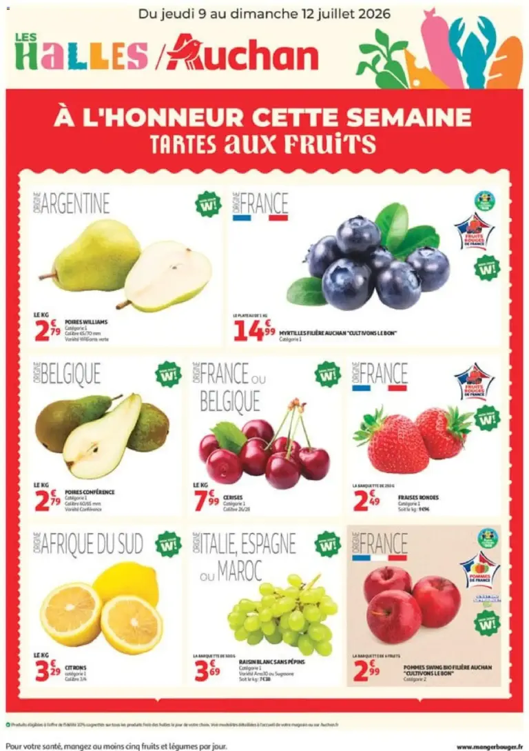 Auchan À l'honneur cette semaine à partir du 09/07/2026
