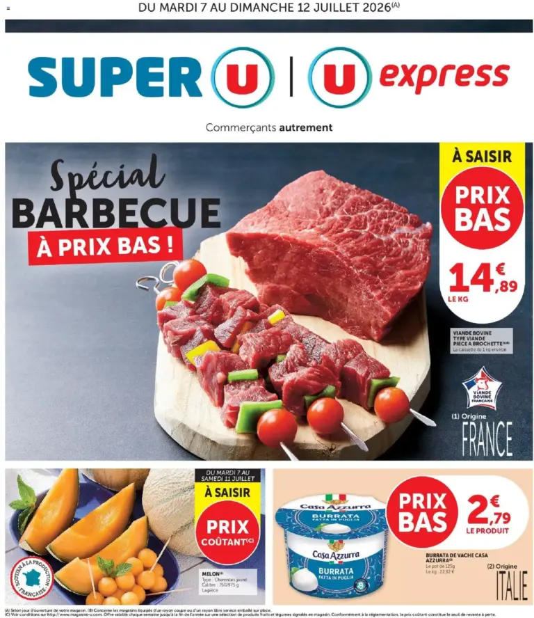 U Express catalogue à partir du 07/07/2026