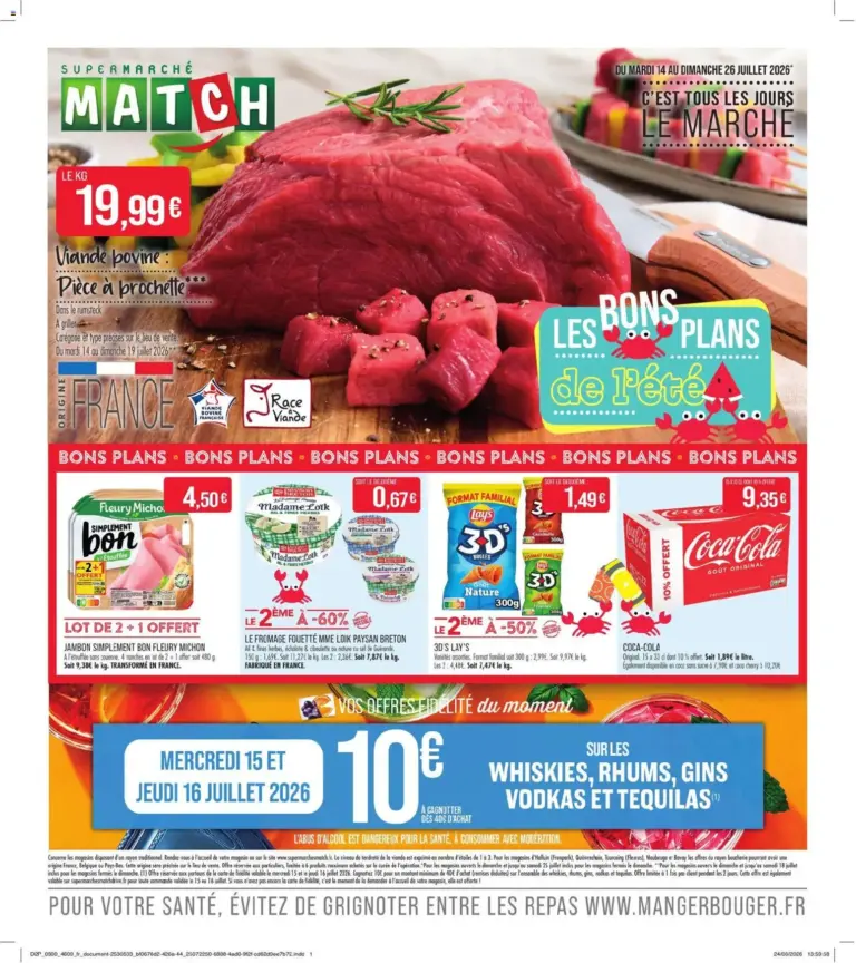 Match Supermarché catalogue à partir du 14/07/2026