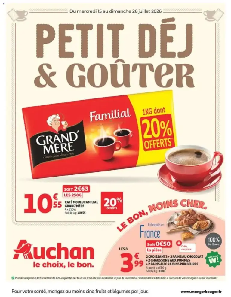 Auchan à partir du 15/07/2026