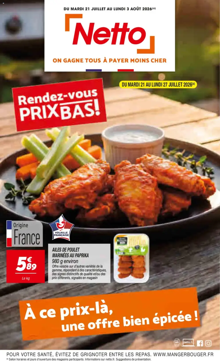 Netto catalogue à partir du 21/07/2026